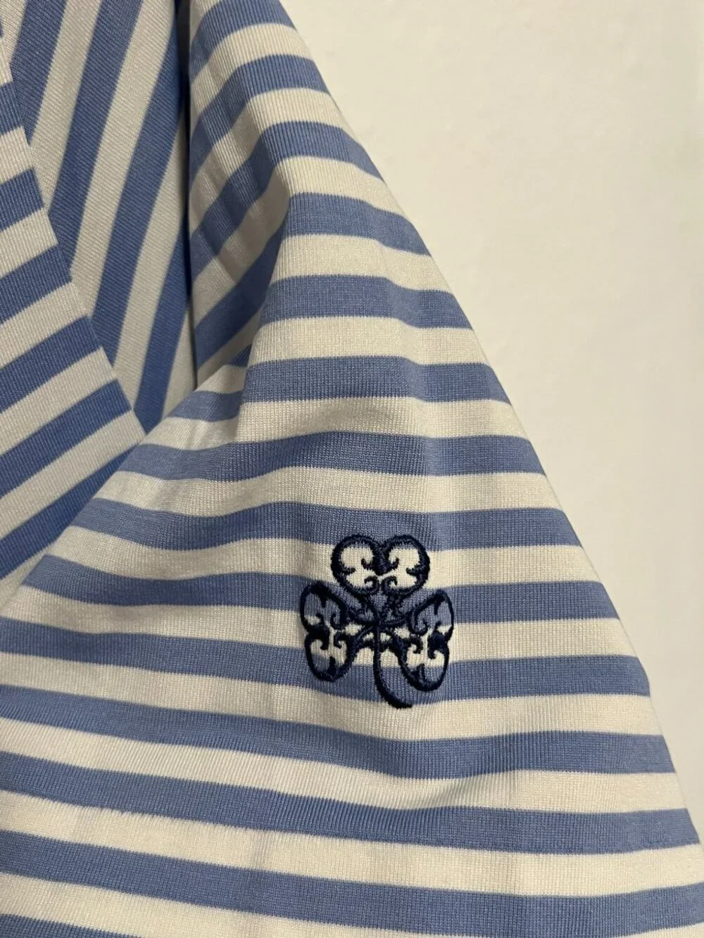 Polo Golf Ralph Lauren Performance Shirt Stretch Striped Blue Men's size XL